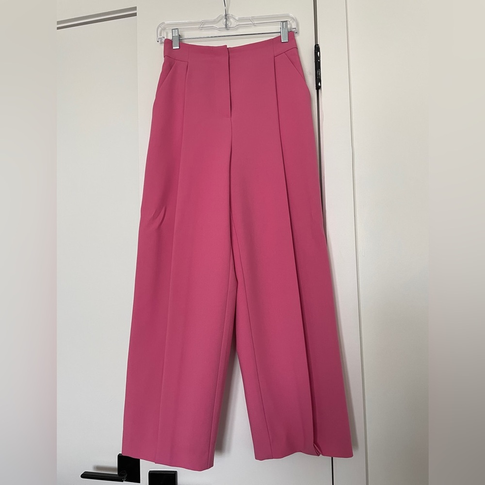 Petite Pink Oversized Wide leg pants